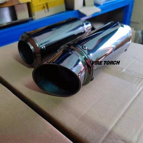 51mm Motorcycle Shiny black Exhaust Pipe with DB Killer Escape Muffler Black Titanium Exhaust Mufflers For Z900 PCX125 S1000RR