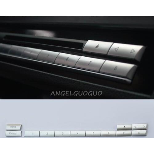 Car Air Conditioning CD Number Buttons Sequins Decoration Cover Trim For BMW 5 6 7 Series 5GT F10 F18 F07 F06 F12 F13