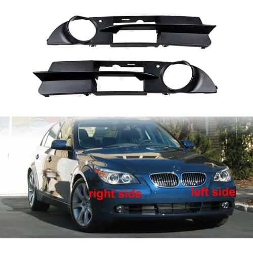 For BMW 5 Series E60 520 523 525 528 530 2003-2006 Fog Lamp Shell Front Bumper Grille Driving Lamp Cover Fog Light Cover