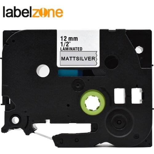 Black on mattsilver 12mm Tze-m931 Compatible Brother p-touch label printers Refill Label Tape Tzem931 tz-m931 tze tz m931 ribbon