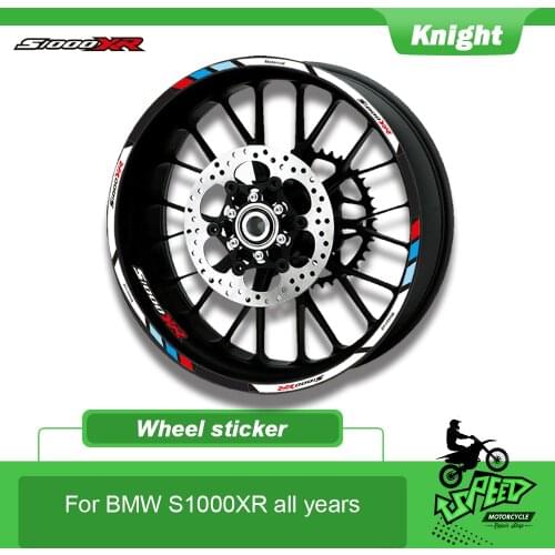 For BMW S1000XR s1000 xr 12 Strips Reflective Motorcycle decals Wheels Rim Motorbike Moto Stickers decoration Styling