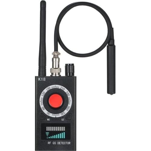 K18 Multi-Function Anti Detector Camera GSM Audio Bug Finder GPS Signal Lens RF-Tracker Detect Wireless Products 1MHz-6.5GHz R60