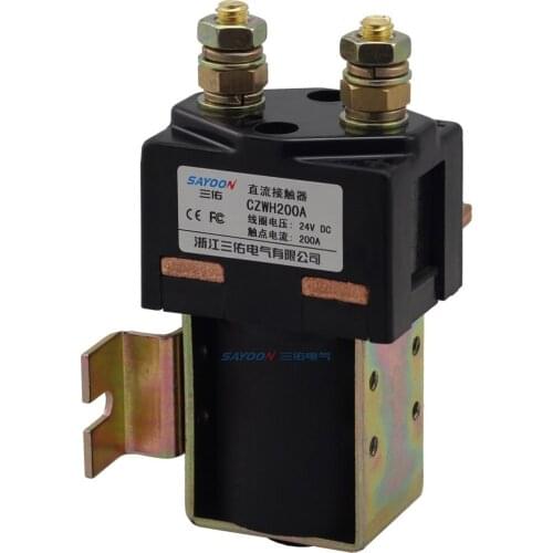 SAYOON CZWH200A DC6V 12v 24V 36V 48V 60V 72V 200A contactor used for electric vehicles, engineering machinery and so on