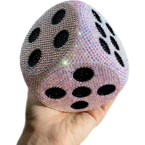 Colorful luminous dice lamp energy saving creative led night light living room bedroom dice lamp sticker diamond home decoration