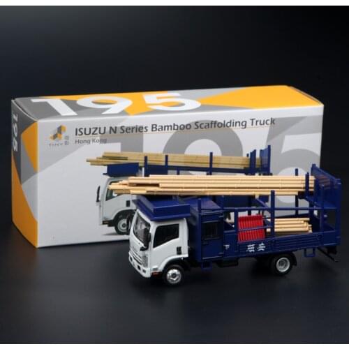 Micro-shading Alloy Model Isuzu N Series Bamboo Shed Truck Car Collection Souvenir Ornaments Display Vehicle Toy Gift