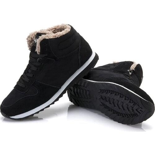 Fashion Men Women Winter Snow Shoes keep Warm Boots Plush Vulcanize Shoes Snow Work Shoes Mens Outdoor Winter Shoes