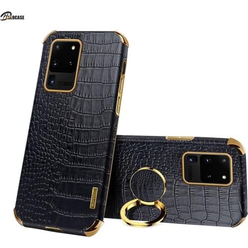 Crocodile Leather Soft Phone Case For Samsung Galaxy A52 A72 A12 A32 Luxury Phone Cover For Galaxy A52 Note20 S20Plus Ultra Capa