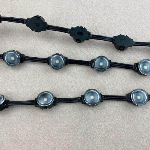 50pcs 11cm/5.5cm spacing DC5V 20mm WS2811 5050 SMD pixel module;back wire and case;IP68 rated;RGB addressable full color