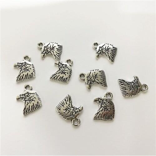 20pcs Hawk Pendant Connector Charms Men Jewelry DIY Necklace Bracelet Key Chain Aesthetic Accessories Jewelry Making Supplies