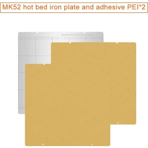 Spring Steel Sheet Heat Bed Platform Buildplate+2pcs PEI Sheet For Prusa i3 Mk3 Mk2.5 NK-Shopping
