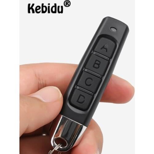 Kebidu 433MHz Cloning Remote Control Electric Copy Controller Mini Wireless Transmitter Switch 4 buttons Car Key Fob For Gate
