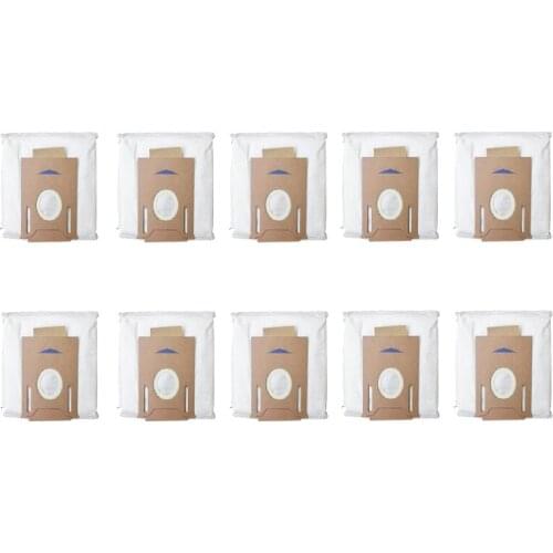 SANQ 10 Pcs Leakproof Dust Bag for ECOVACS DEEBOT OZMO T8/T8AIVI Robot Vacuum Cleaner Replacement Accessories Parts Kits