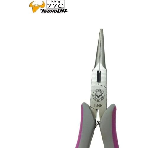 1pc Tsunoda Trinity Series 150mm TM-06 Needle Nose Pliers Long Nose Pliers for Detailed Works Without Damaging Target Surface