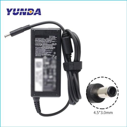 Replacement laptop battery charger ac adapter 19.5v 3.34a 65w for dell 4.5*3.0mm