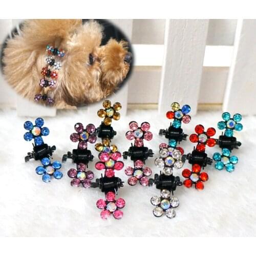 [super mini] dog Teddy Yorkshire sparkling grip / Pet drill head / accessories Dog accessories 50pcs