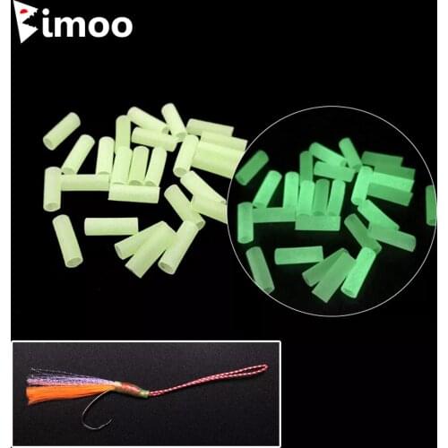 Bimoo 300pcs Heat Shrink Tubes Pre-Cut Sea Fishing Rigging Material Luminous Plastic Tubing Pesca Line Glow Tubes