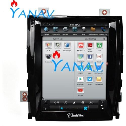 Vertical screen Car GPS Player For-Cadillac Escalade 2007-2012 radio multimedia navigation stereo PX6 Tesla Style Android system