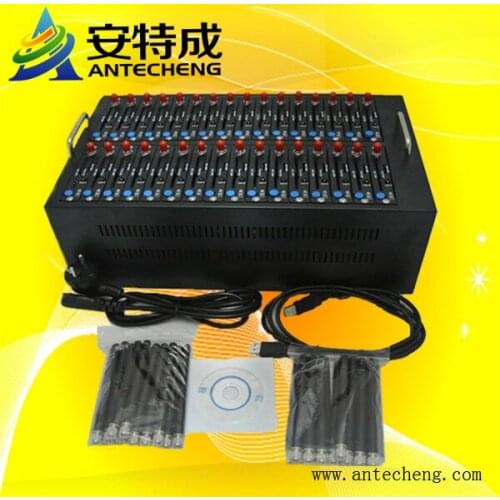Factory Industrial low price 32 port bulk sms gsm modem free bulk sms software ussd stk mobile recharge imei changeable