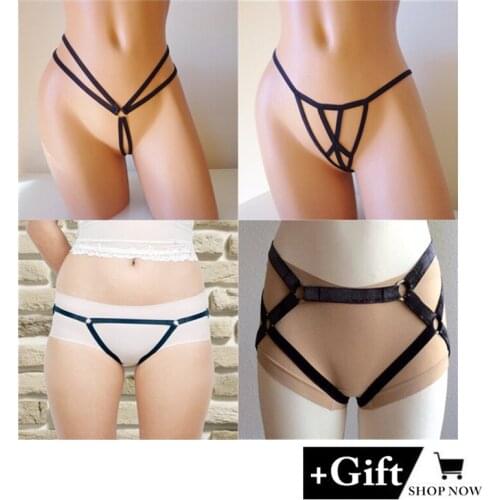 Women Sexy Bikini massage band straps G-String Couple Flirt Sexy Thong Panties For women Sexy Bikini massage Accessories Pantie