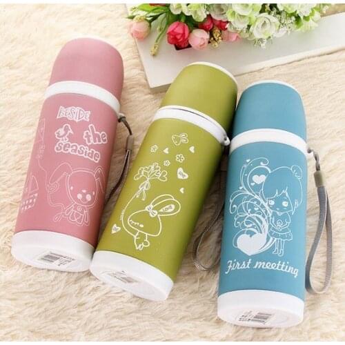 1PC 3 Colors 350ml 500ml 304 Stainless steel vacuum cup belly cup portable thermos cup hot selling KD 1459