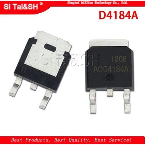 10PCS AOD4184A TO-252 D4184A TO252 AOD4184 D4184 40V/50A