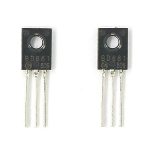 10pcs BD681 DARLINGTON NPN mit DIODE 100V 4A 40W