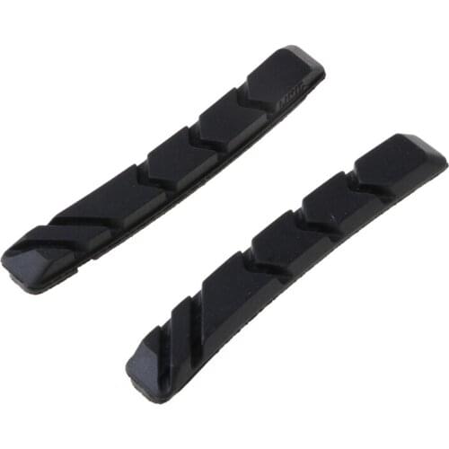2021 Top 1 Pair Mountain Bike Brake Pads V-shaped Braking Holder Shoes Block Durable Bicycle MTB Road Cycling Accessories