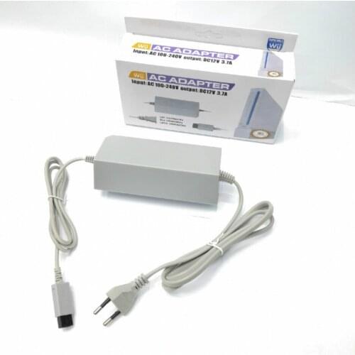 EU US Plug 12V 3.7A AC Power Adapter Cable Home Wall Charger for Nintendo Wii Game Console Gaming Charging Station
