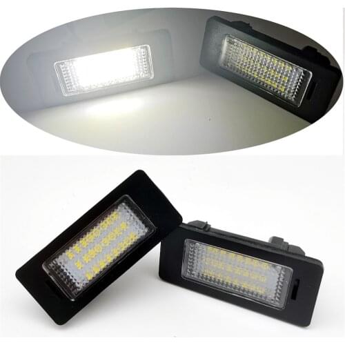 2 Pcs 12V Car LED Rear License Plate Lights For BMW E90 E39 E82 M3 E84 E70 F15 E61 F11 M4 M5 F26 E93 F10 Number Plate Lamps