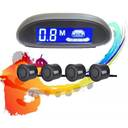 Car Automatic Parktronic LED Parking Sensor with 4 Sensors Reversing Buzzer Detector System Spare Parking Radar Monitor