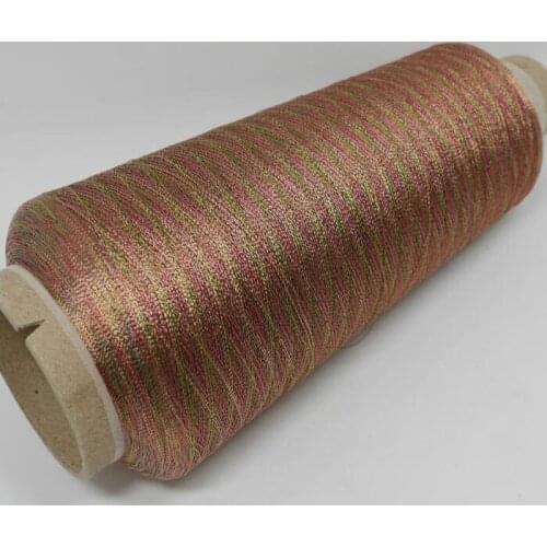 Free Shipping For 125g Metallic Embroidery Thread Variegated colors