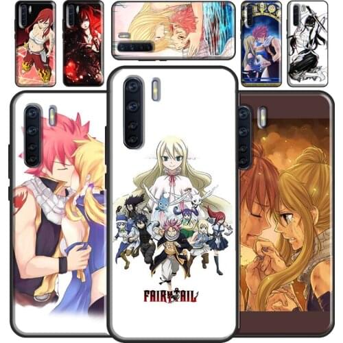 Fairy Tail Erza Natsu Lucy Phone Case For OPPO A53 2020 A5 A9 A31 A52 A72 A92 A83 A91 A93 A1K A15 A3S A5S F5 F7 Cover