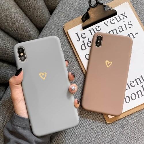 For Xiaomi Mi Note 10 Pro 9 SE 9T Pro A3 A2 Lite Redmi Note 9s 8 Pro 7 8T 8A 10T Case Soft Heart Silicone Protective Cover