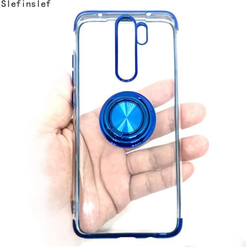 Clear TPU Ring Cover Case For Xiaomi Redmi Note 8 Pro 8A Soft Luxury Magnetic Car Holder For Redmi Note 7 Phone Cases