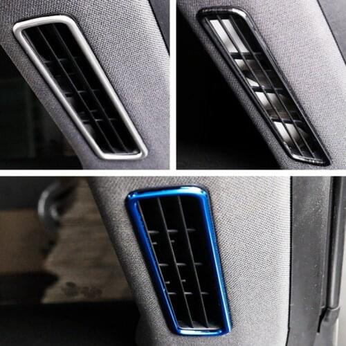 For VW Volkswagen Passat B8 / Arteon / 5-door Wagon 2017-2019 Stainless Front Pillar A A/C Air Outlet Vent Cover Trim