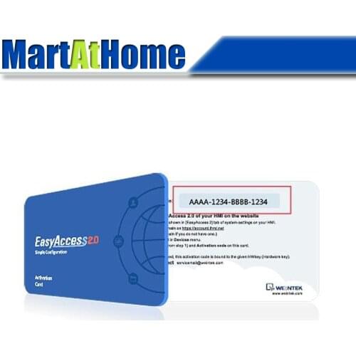 EasyAccess 2.0 Authorization Card Remote Control for Weintek Weinview HMI