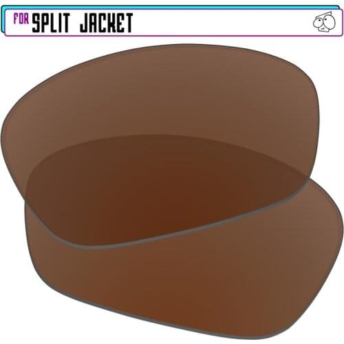 EZReplace Polarized Replacement Lenses for - Oakley Split Jacket Sunglasses - Brown