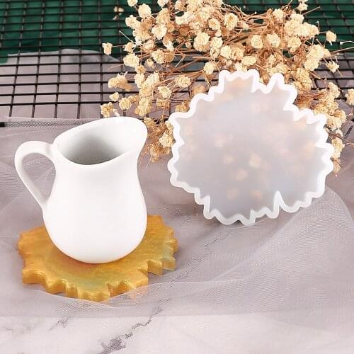 Irregular Shape Coaster Silicone Casting Resin Molds For DIY Resin Epoxy Tray Coaster Jewelry Findings Tools Moulds Epoxy Craft