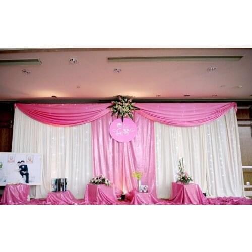 Hot The Wedding arrangement 3mx6m stage curtain background Wedding stage backdrop marriage backdrop
