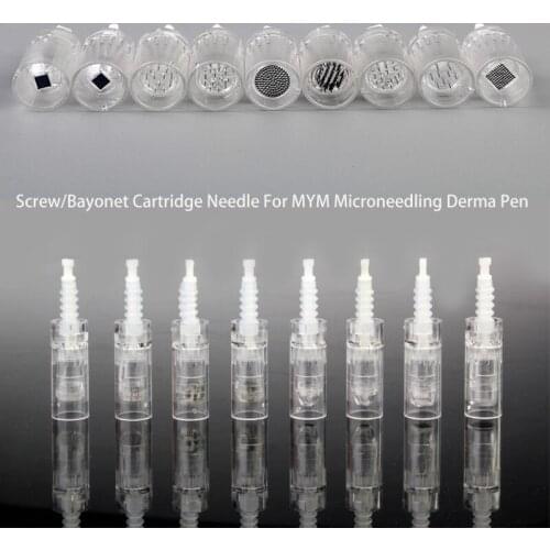 Bayonet Cartridge Needle for Derma Pen Micro Needle 1/3/5/7/9 Pin/12 Pin/24 Pin/36 Pin/nano MYM/N2/M7/M5 Needle 10/50/100pcs