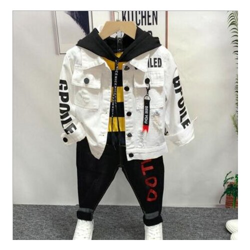 Baby boys Clothes 2020 Autumn Winter Baby Boys Clothes Set 3pcs Outfits Kids Baby Costume coat, hoodie and jeans For boys Suit