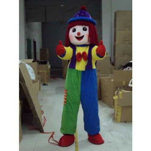 Clown Mascot Costume Suit Cosplay Party Game Fancy Dress Outfits Advertising Promotion Carnival Halloween Adult Christmas Parade