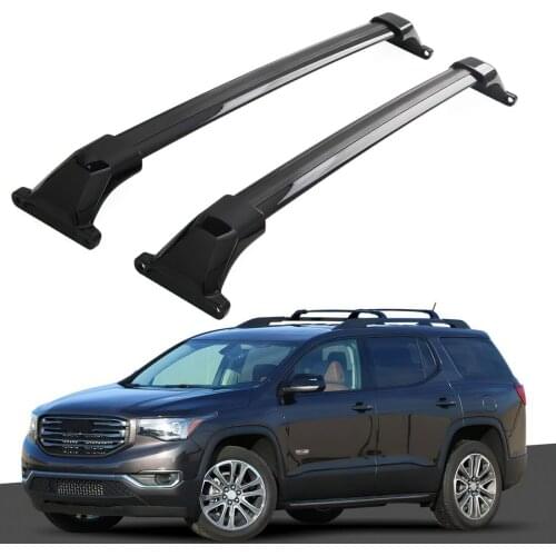 Roof Rack Cross Bars for GMC Acadia 2017 2018 2019 2020 2021 Roof Rack Rails Black