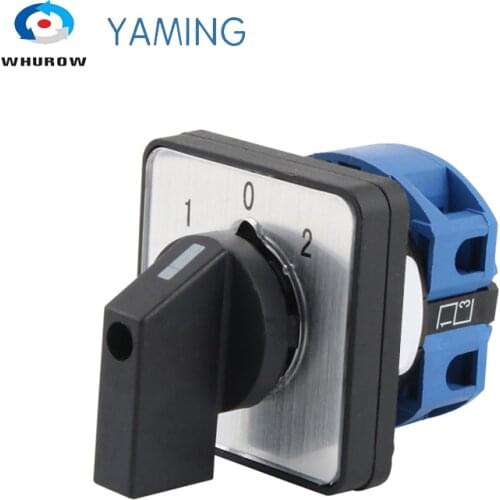 Cam Switch 3 Position 1 Pole 4 Terminals Silver Contact Rotary Selector 660V 20A Transfer Changeover Switches