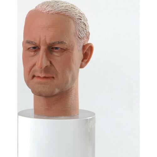 Hot sales 1/6 Male Head Caving WWII Commander Head Model Fit 12'' Man Action Figure Toy Men Head Sculpt