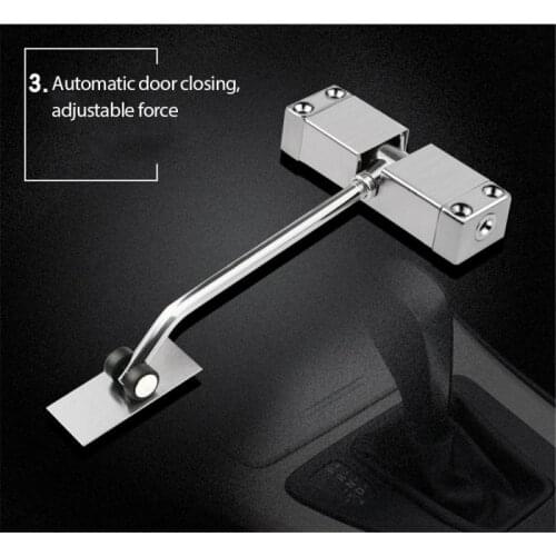 Hot Easy Install Automatic Spring Door Closer Small Door Catche Not Positioning Automatic Close The Door Fire Rated Dropshipping