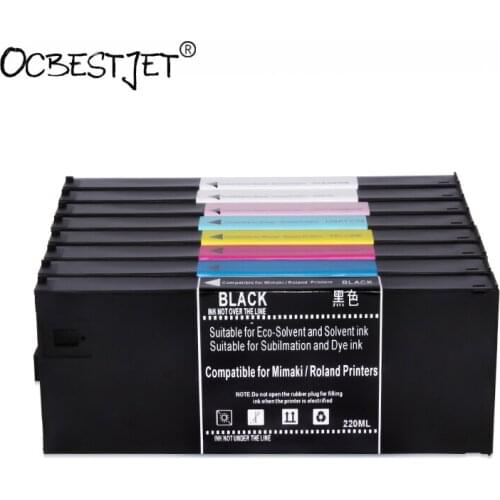 220ML/PC LH-100 Refillable Ink Cartridge For Mimaki UJV-160 UJF-6042 UJF-3042 JFX200 UJF-7151 JFX500 (8 Colors Are Available)