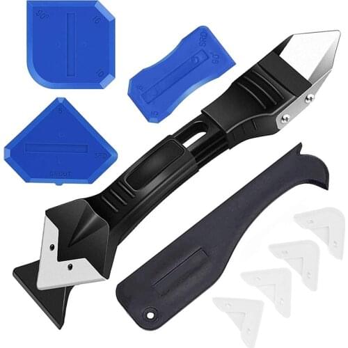 3 In 1 Silicone Sealant Remover Tool Set Sealant Smooth Scraper Finisher Caulking Tools for Kitchen Bathroom Window Sink Joint