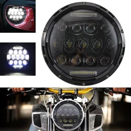 Motorcycle HeadLamp LED Projection Headlight Hight For Harley Electra Glide Softail Fat Boy Touring
