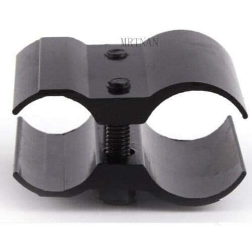Outdoor Hunting Tactical Barrel Ring Flashlight Laser Clamp Aiming Telescope Flashlight Bracket Sight 2021
